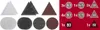Jeu de mailles abrasives KWB pour ponceuse girafe - Dia225 Voir les images du produit 3