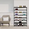 Regał na buty Relaxdays, 4 półki, metalowa półka na buty, Podgląd zdjęcia produktu 5