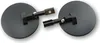 Two black motorcycle mirrors are shown against a white background. Produktbild-Vorschau