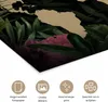 MuchoWow® Poster Weltkarte - Blätter - Dschungel 120x80 cm Produktbild-Vorschau 2