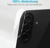 A close-up of a smartphone camera lens protector being applied to a smartphone. Produktbild-Vorschau