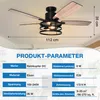 Stropný ventilátor s osvetlením, priemer 112 cm, kompaktný Náhľad obrázku produktu 9