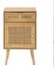 CALICOSY - Table de chevet avec cannage en rotin naturel - Voir les images du produit 1