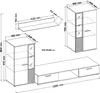 Salsa Schrankwand Anbauwand Wohnzimmer Weiss matt Produktbild-Vorschau 3