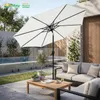 Sekey Sonnenschirm 3 x 3 m Aluminium Gartenschirm mit Produktbild-Vorschau 7