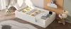 90X200 Letto a piattaforma imbottito con parapetto e Anteprima dell’immagine prodotto 6