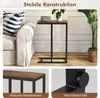 COSTWAY Table d'appoint en forme de C pour canapé et lit, Voir les images du produit 7
