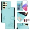 Leder Hülle für Samsung Galaxy S25 Ultra Süße Katze Flip Produktbild-Vorschau 1
