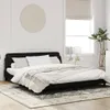 vidaXL Bettgestell "Dover" Schwarz 180x200 cm Samt Produktbild-Vorschau 10