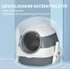 A closed litter box with a scoop is shown against a light blue background with text overlay. Náhled obrázku produktu