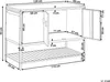 BELIANI Outdoor-Küchenschrank Schwarz Stahl 120 x 60 x 93 Produktbild-Vorschau 8