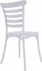 A white chair shown from a rear-side angle against a white background. Náhľad obrázku produktu