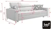 Elegantes und Funktionelles Berta Sofa mit Schlaffunktion - Produktbild-Vorschau 5