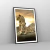 Gerahmtes Poster - Schwarzer Rahmen - Löwen Sonnenuntergang Produktbild-Vorschau 8