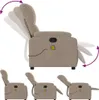 vidaXL Massagesessel Taupe Mikrofasergewebe Produktbild-Vorschau 4