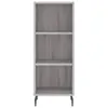 vidaXL Sideboard Grau Sonoma 34,5x32,5x90 cm Holzwerkstoff Produktbild-Vorschau 5
