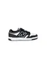A single black and white New Balance sneaker is shown against a white background. Podgląd zdjęcia produktu