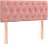 vidaXL Boxspringbett mit Matratze & LED Rosa 100x200 cm Produktbild-Vorschau 7