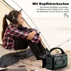 Handkurbel-Radio mit 12000mAh Akku, Solar, AM/FM, Powerbank Produktbild-Vorschau 2