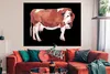 MuchoWow® Poster Kuh - Zeichnung - Schwarz 160x120 cm - Produktbild-Vorschau 2