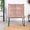 Bronx71 Samt Sessel Malaga modern rosa Produktbild-Vorschau 10
