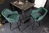 riess-ambiente Barhocker PARIS petrol gold Samt Produktbild-Vorschau 5