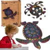 Holzpuzzle Langlebiges Schildkröten-Puzzleset A4 Dekoration Produktbild-Vorschau 7