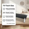 Mucola TV-Aufsatz Glas Fernseherhöhung Glasaufsatz TV-Rack  Produktbild-Vorschau 2