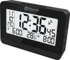 A digital alarm clock is shown against a black background. Produktbild-Vorschau