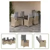 The Living Store 7-tlg. Garten-Essgruppe mit Kissen Produktbild-Vorschau 1