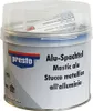 A can of aluminum putty with a clear plastic lid, and a small tube inside. Náhľad obrázku produktu