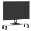 vidaXL Supporto per monitor nero 60x20x8 cm in vetro Anteprima dell’immagine prodotto 3
