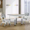 XINZI Kindertisch mit 2 Stühlen, 60×60cm Kindertischgruppe Produktbild-Vorschau 8