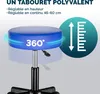 CASARIA® Lot de 2 tabourets de bureau bleu pivotant 360° Voir les images du produit 4