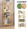 Casaria Scaffale Multiuso Bambù 4 Ripiani 123x48x32cm Anteprima dell’immagine prodotto 1