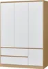 A three-door wardrobe with two drawers at the bottom, shown from the front. Anteprima dell’immagine prodotto