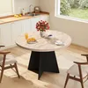 TWSOUL Esstisch Runder Esstisch 100 cm,Küchentisch mit Produktbild-Vorschau 7