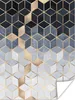 MuchoWow® Poster Würfel - Gold - Muster 120x160 cm - Produktbild-Vorschau 1