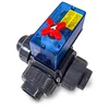 Praher 3-Wege Solar Ø 40mm PVC Kugelhahn mit elektrischem Produktbild-Vorschau 2
