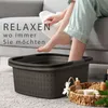 2er Set Fußwanne mit Henkeln, 16l. rechteckig, Anthrazit Produktbild-Vorschau 4