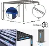 Pergola bioclimatica con Led "Windsor Premium" in alluminio Anteprima dell’immagine prodotto 4
