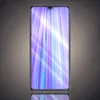 A smartphone with a colorful abstract wallpaper displayed on its screen, set against a textured gray background. Produktbild-Vorschau
