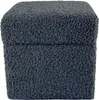 Bouclé-Hocker ROLF 40x40 cm mit Stauraum – aufklappbarer Produktbild-Vorschau 3