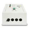 A white automatic transfer switch control panel with various buttons, indicators, and connectors. Náhled obrázku produktu