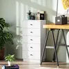 HOMCOM Komoda Príborník s 5 zásuvkami Skriňa z materiálu na Náhľad obrázku produktu 7