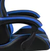 vidaXL Gaming-Stuhl mit Fußstütze Schwarz und Blau Produktbild-Vorschau 4