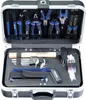 An open tool case with various tools neatly arranged inside. Produktbild-Vorschau