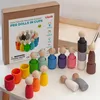 Ulanik Jouets en bois Montessori "Poupées à emboîter dans Voir les images du produit 4