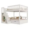 Flieks stapelbed 140x200 cm met kledingkast en lade, Productafbeelding-voorbeeld 9