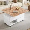 Stolik kawowy Sweiko 100x50x52 cm na 4 kółkach, Podgląd zdjęcia produktu 3
